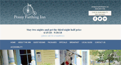 Desktop Screenshot of pennyfarthinginn.net